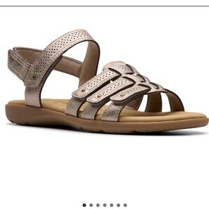 Clarks Elizabelle Kay Women's Slip-On Flat Sandals NWT size 12